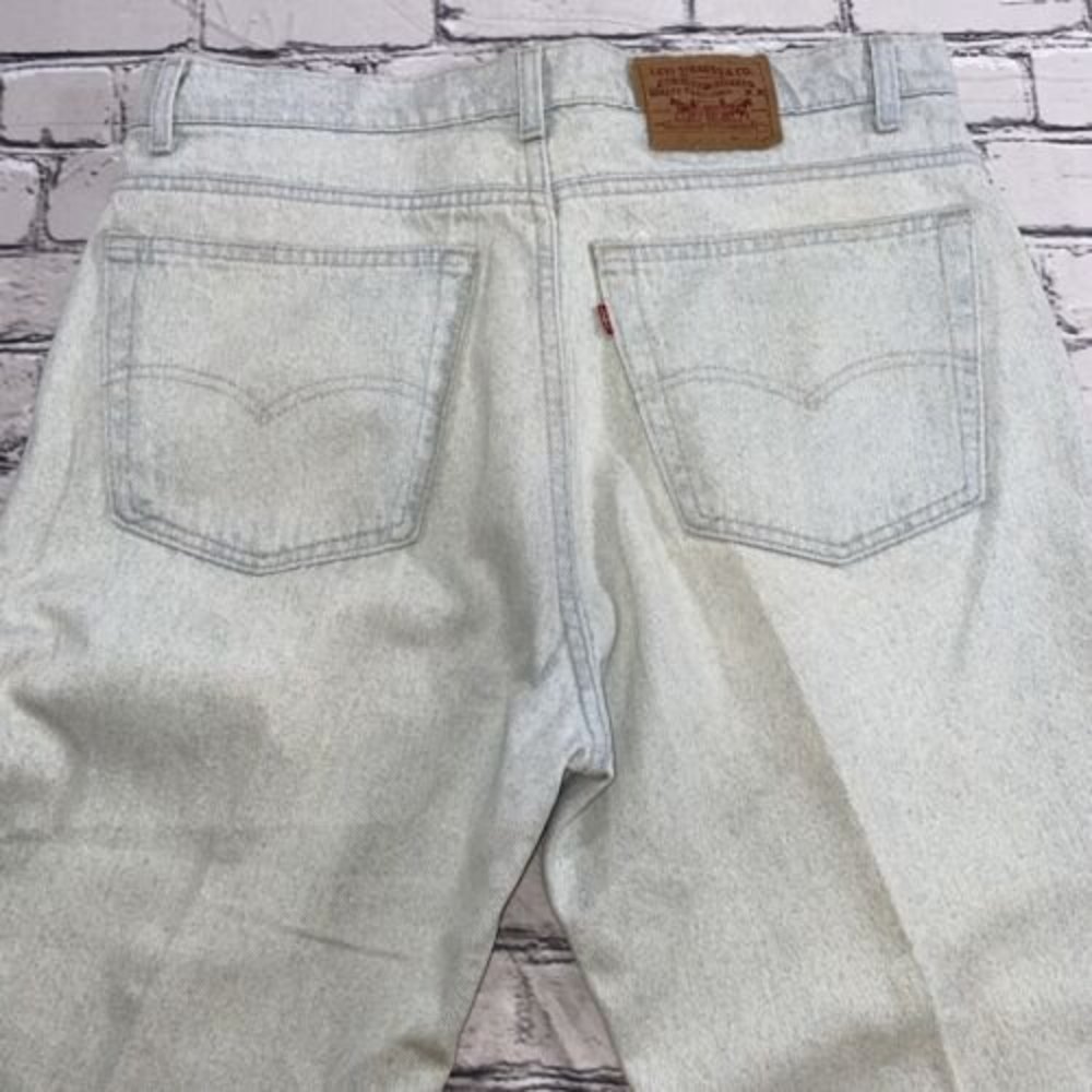 Levi's 550 XX Relaxed Tapered Denim Blue Jeans Made In USA Mens 36 X 30 Vintage